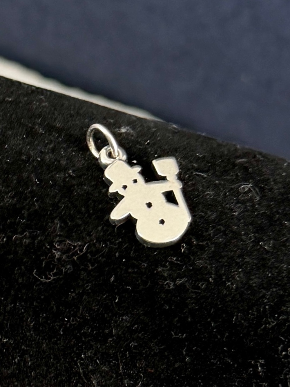 JAMES AVERY Sterling Silver Snowman Christmas Holiday Charm; RETIRED